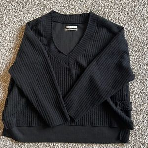 Urban Black Boxy Sweater